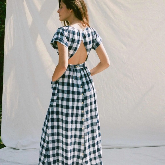 Christy Dawn Jane Dress in Midnight Plaid - Picture 1 of 6